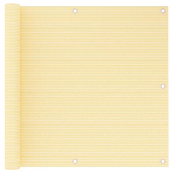 ARDEBO.de - Balkon-Sichtschutz Beige 90x500 cm HDPE