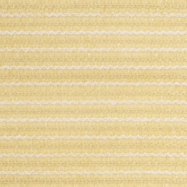 Balkon-Sichtschutz Beige 120x600 cm HDPE