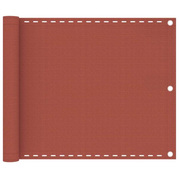 ARDEBO.de - Balkon-Sichtschutz Terracotta-Rot 75x500 cm HDPE