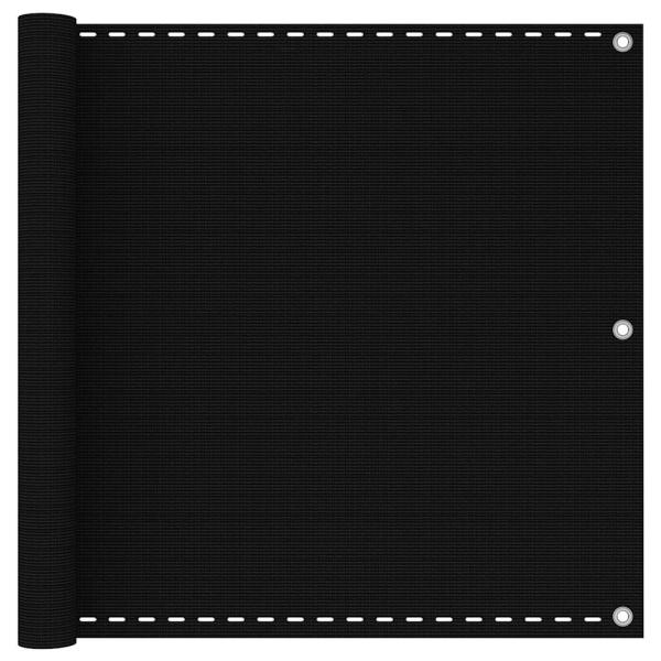 ARDEBO.de - Balkon-Sichtschutz Schwarz 90x300 cm HDPE