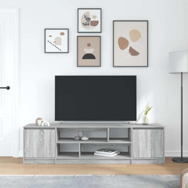 TV-Schrank Grau Sonoma 188,5x41x50 cm Holzwerkstoff
