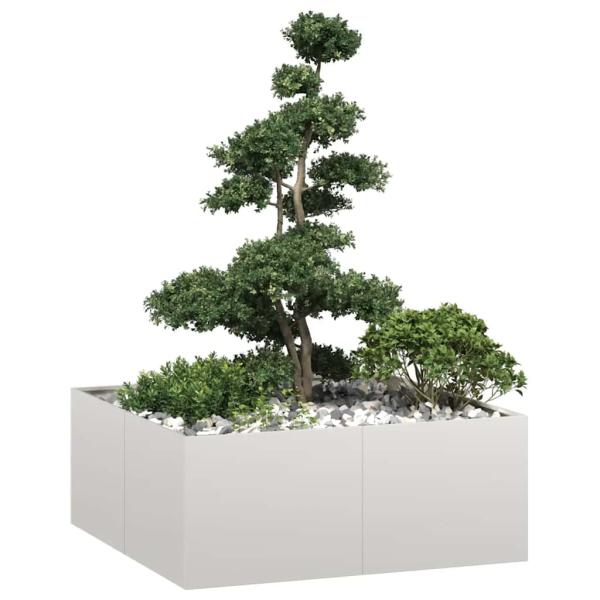 ARDEBO.de - Pflanzkübel 100x100x40 cm Edelstahl