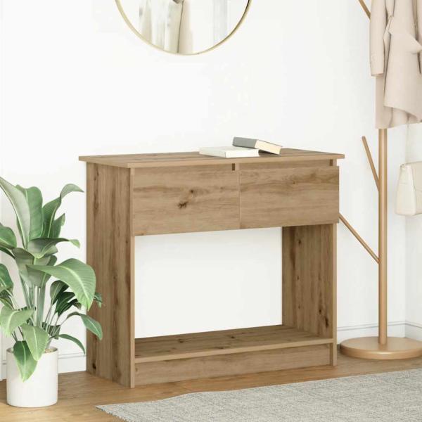 ARDEBO.de - Konsolentisch mit Schubladen Artisan-Eiche 85,5x38,5x74,5cm