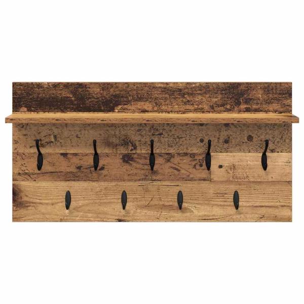 Wandmontierter nachttisch Wandhalterung Altholz 80 x 40 x 12 cm