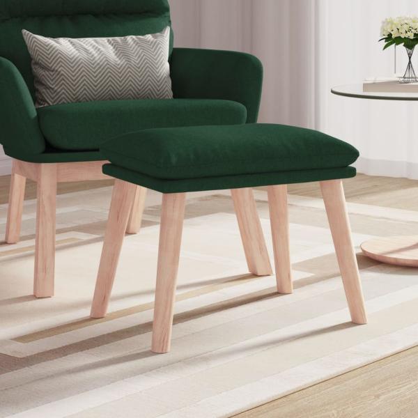 ARDEBO.de - Fußhocker Dunkelgrün 45x29,5x35 cm Stoff