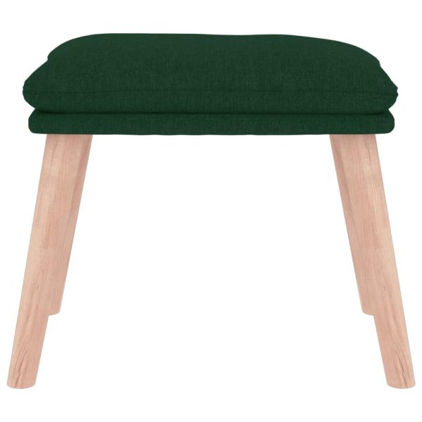 Fußhocker Dunkelgrün 45x29,5x35 cm Stoff