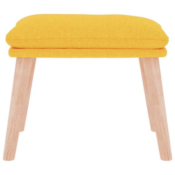 Fußhocker Senfgelb 45x29,5x35 cm Stoff
