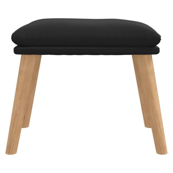 Fußhocker Schwarz 45x29,5x35 cm Samt