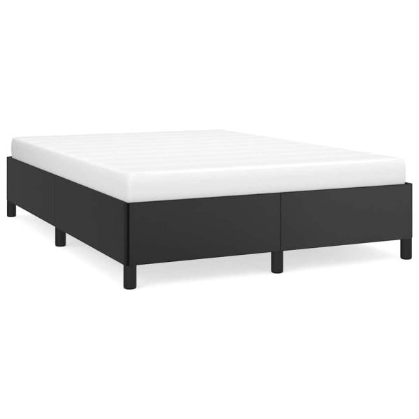 Bettgestell ohne Matratze Schwarz 152x203 cm Queen Kunstleder