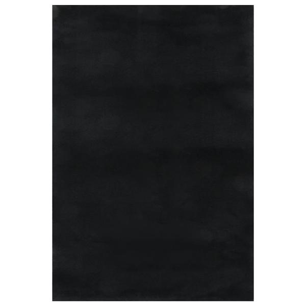 Shaggy-Teppich Schwarz 240x305 cm Polyester