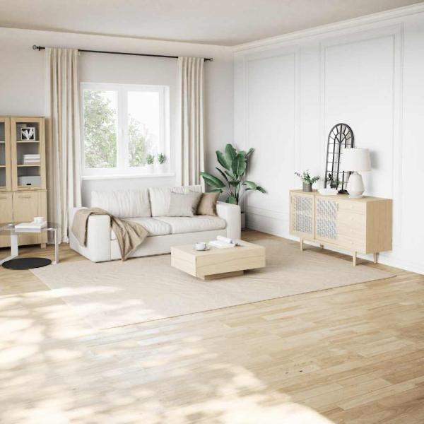 ARDEBO.de - Shaggy-Teppich Cremeweiß 240x340 cm Polyester