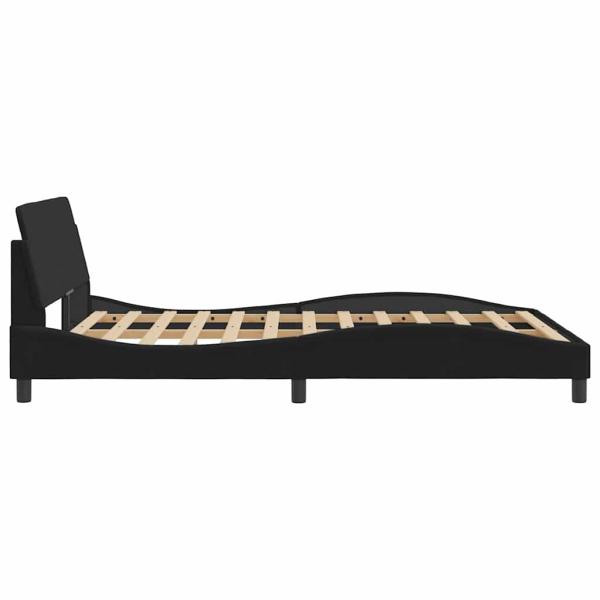 Bettgestell Dover Schwarz 135x190 cm Samt