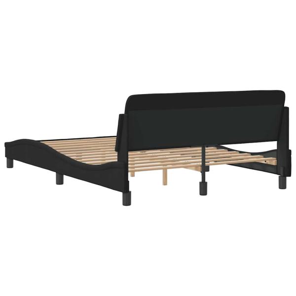 Bettgestell Dover Schwarz 135x190 cm Samt