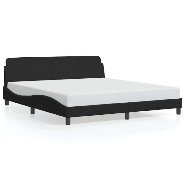 Bettgestell Dover Schwarz 180x200 cm Samt