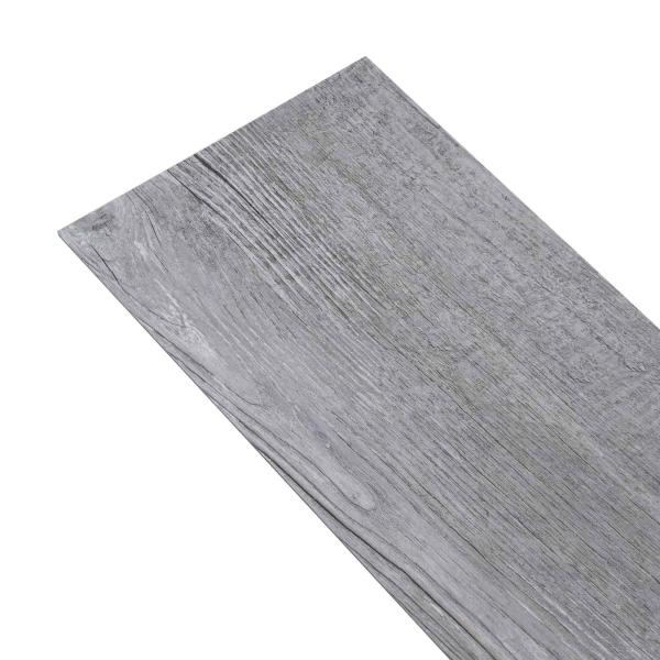 Selbstklebende PVC-Bodenplanken Mattes Holz Grau 30,5 x 61 cm
