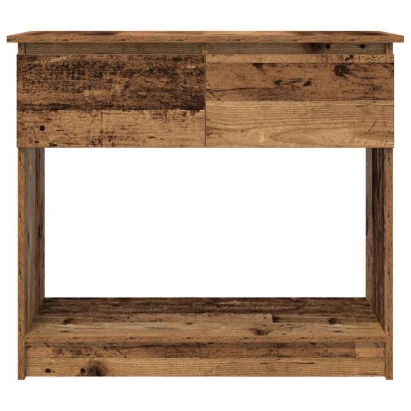 Konsolentisch mit Schubladen Altholz-Optik 85,5x38,5x74,5 cm