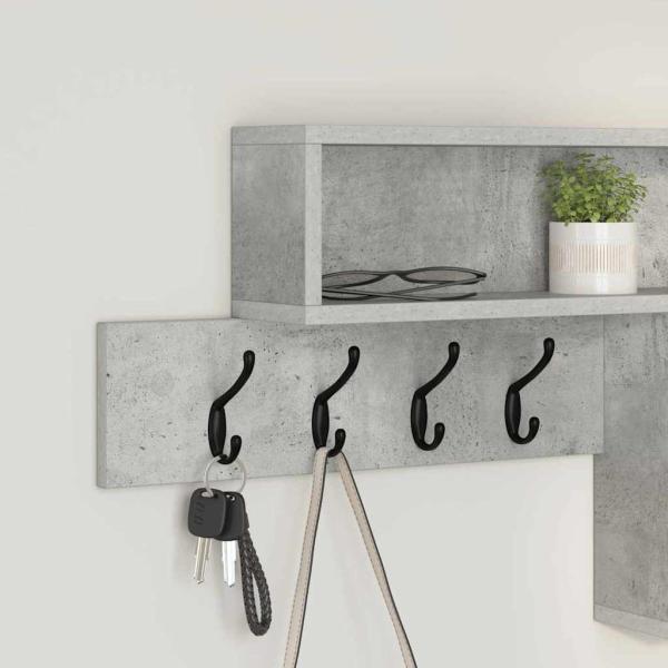 Wandmontierter nachttisch Wandhalterung Beton Grau