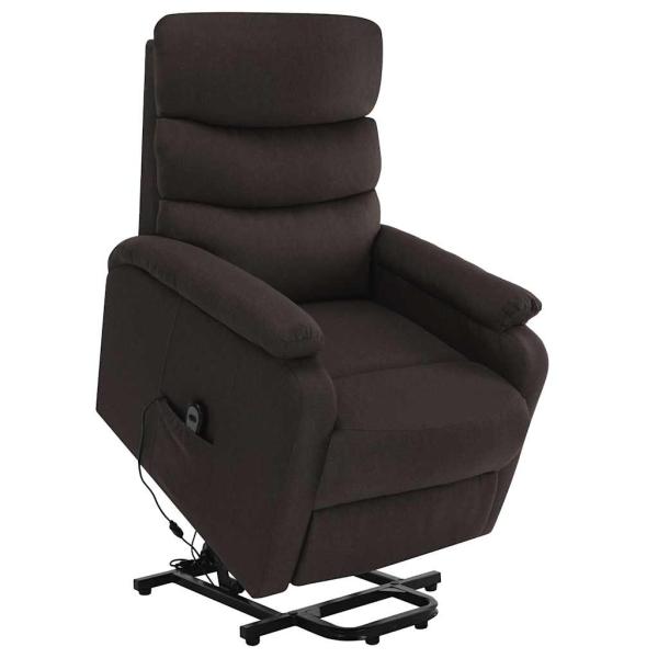 ARDEBO.de - Massagesessel mit Aufstehhilfe Dunkelbraun Stoff