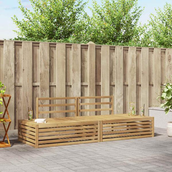 ARDEBO.de - 2 Stk. Outdoor-Sofagarnitur Weiß