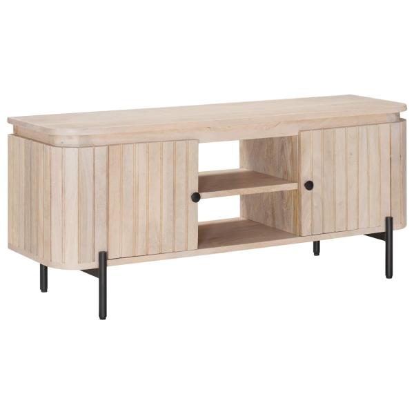 ARDEBO.de - TV-Schränk mit Regal mit Speicher mit Tür 105 x 30 x 45 cm