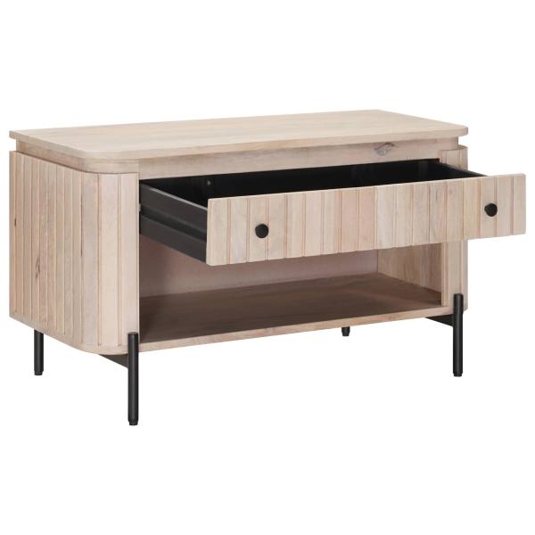 Schuhbank mit Schubladen mit Regal mit Speicher 85 x 37 x 48 cm