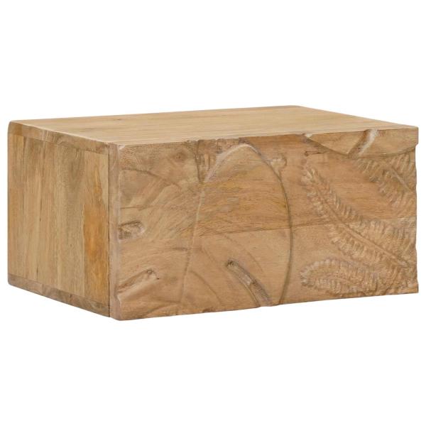 ARDEBO.de - Handgefertigter Nachttisch Teakbraun 40 x 30 x 20 cm