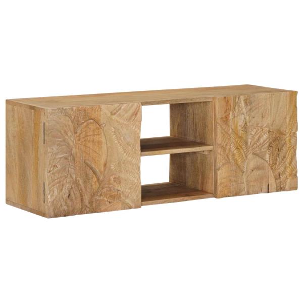 ARDEBO.de - Wand-TV-Schrank mit Regal mit Speicher mit Tür 100 x 30 x 35 cm