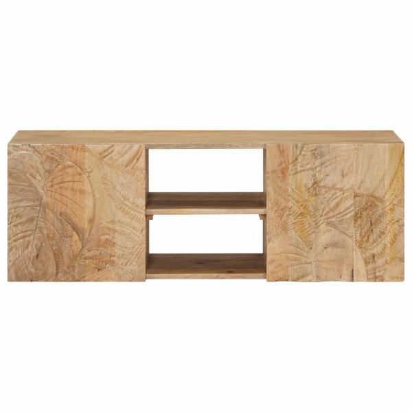 Wand-TV-Schrank mit Regal mit Speicher mit Tür 100 x 30 x 35 cm