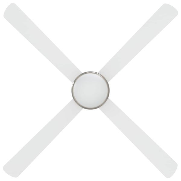 Deckenventilator mit Licht und Fernbedienung Ø 130 cm Weiß