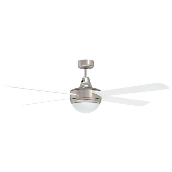 Deckenventilator mit Licht und Fernbedienung Ø 130 cm Weiß