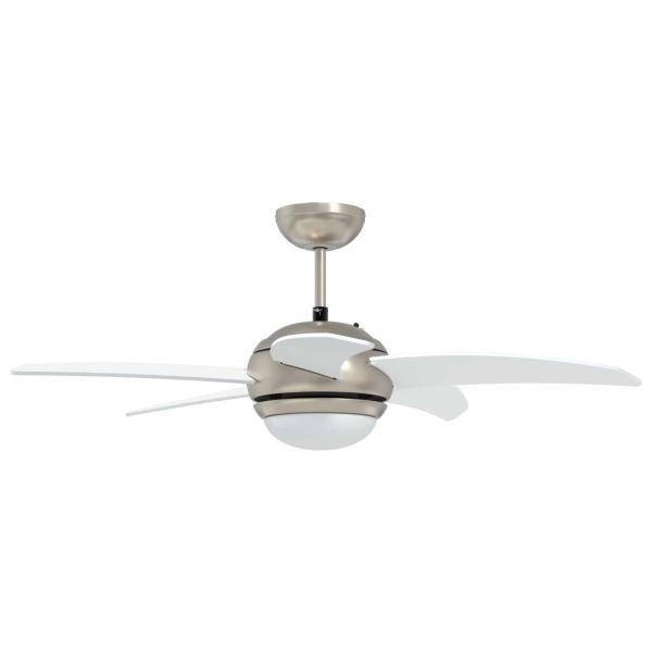 Deckenventilator mit Licht und Fernbedienung Ø 110 cm Weiß