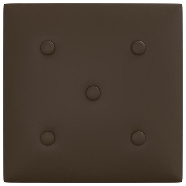 Wandkopfteilen 12 Stk. Braun Kunstleder