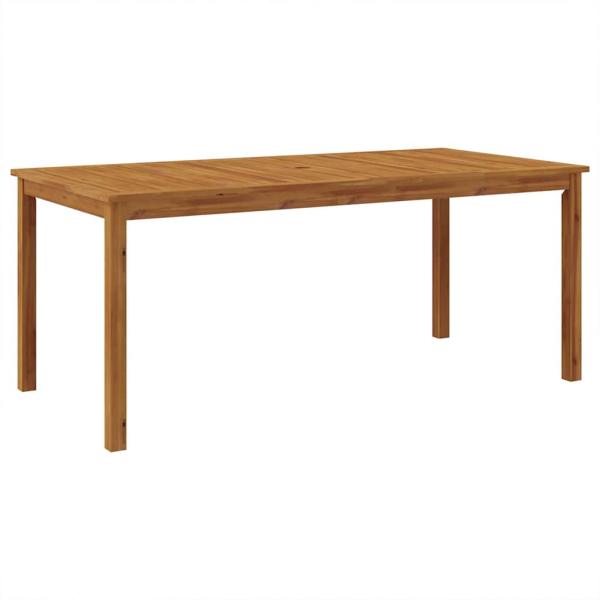 Garten Essgruppe 9 Stk. Schwarz Massivholz Akazie