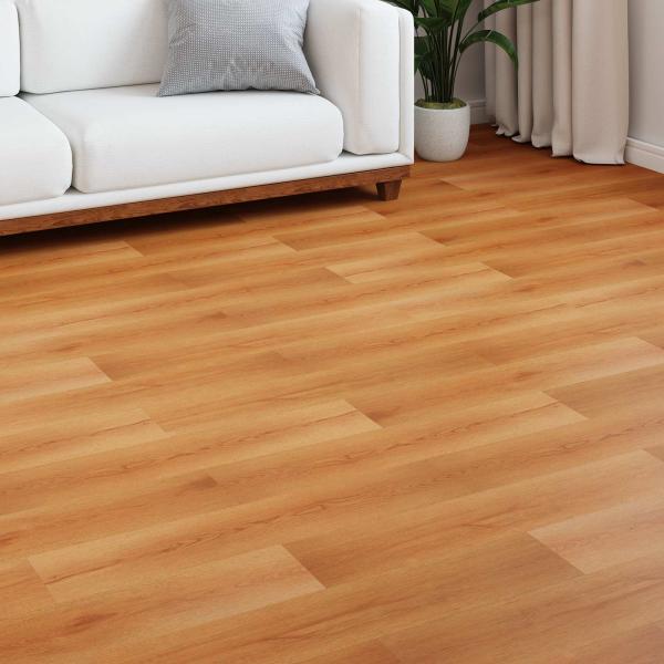 ARDEBO.de - Laminatboden Beige 101 x 20 x 0,8 cm 5 stk. Holzwerkstoff