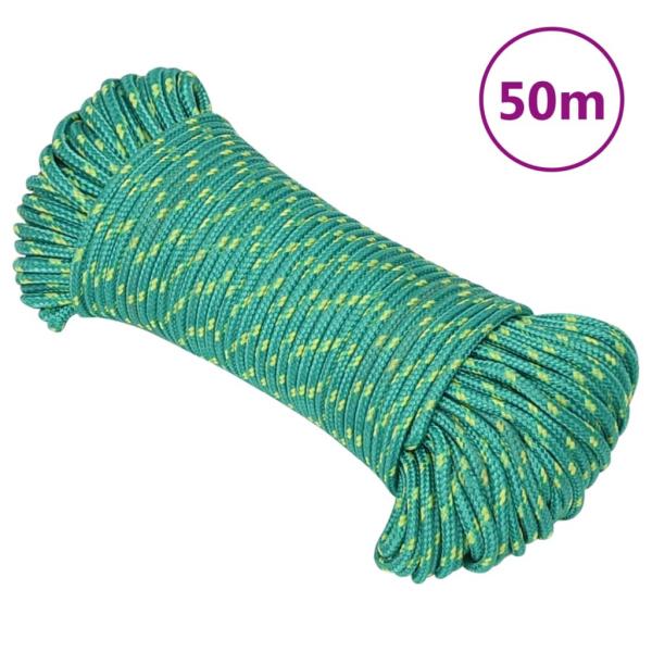 ARDEBO.de - Bootsseil Grün 3 mm 50 m Polypropylen