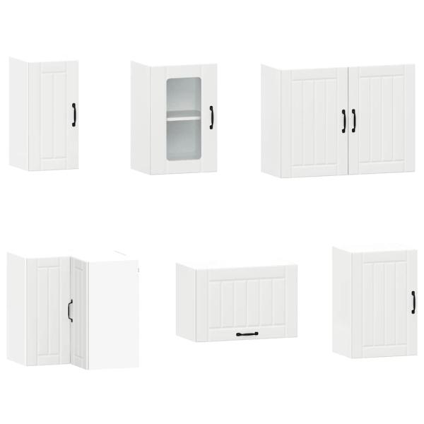 11-tlg. K?chenschrank-Set Lucca Wei? Holzwerkstoff