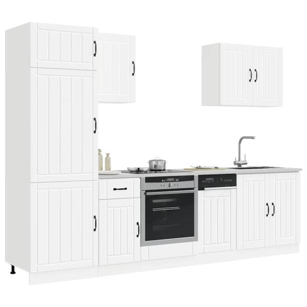 7-tlg. K?chenschrank-Set Lucca Wei? Holzwerkstoff