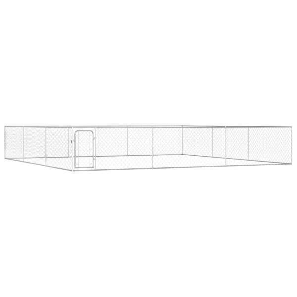 ARDEBO.de - Outdoor-Hundezwinger Verzinkter Stahl 6 x 6 x 1 m