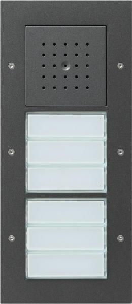ARDEBO.de Gira 126867 Türstation AP 6fach, Türkommunikations-Systeme, Anthrazit