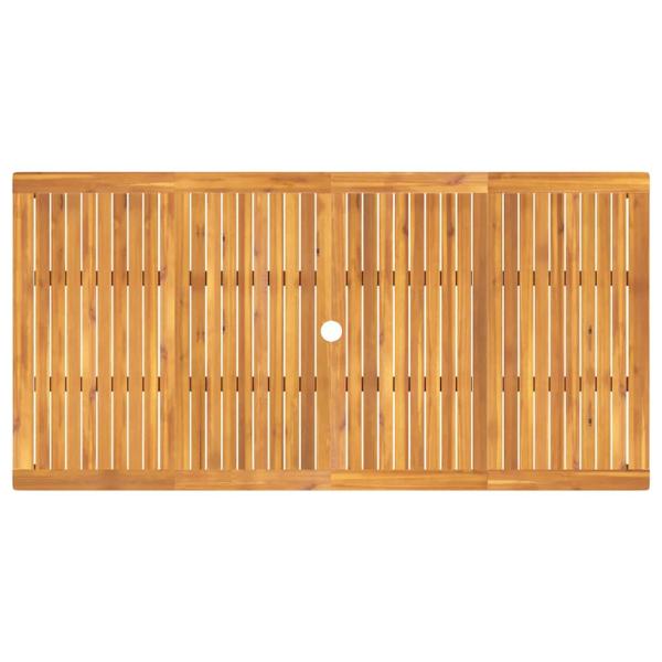 Garten Essgruppe 7 Stk. Braun Massivholz Akazie