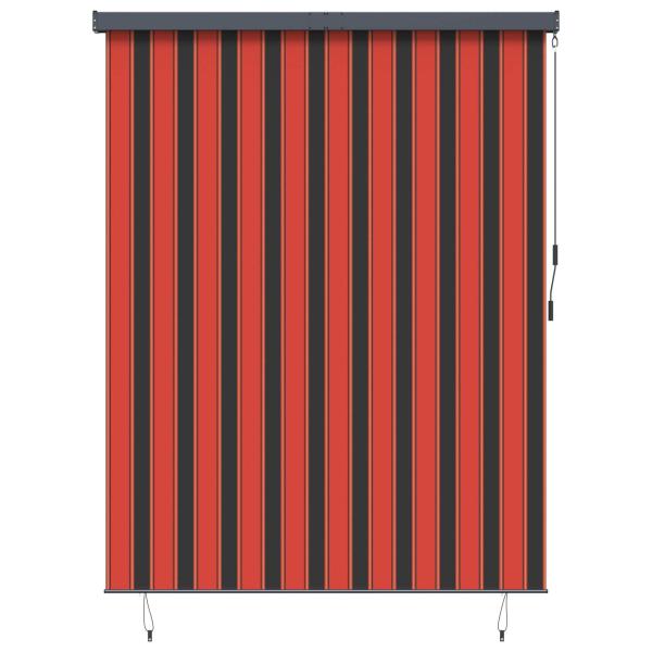 ARDEBO.de - Rollo Orange und Braun 200 x 250 cm Stoff und Aluminium