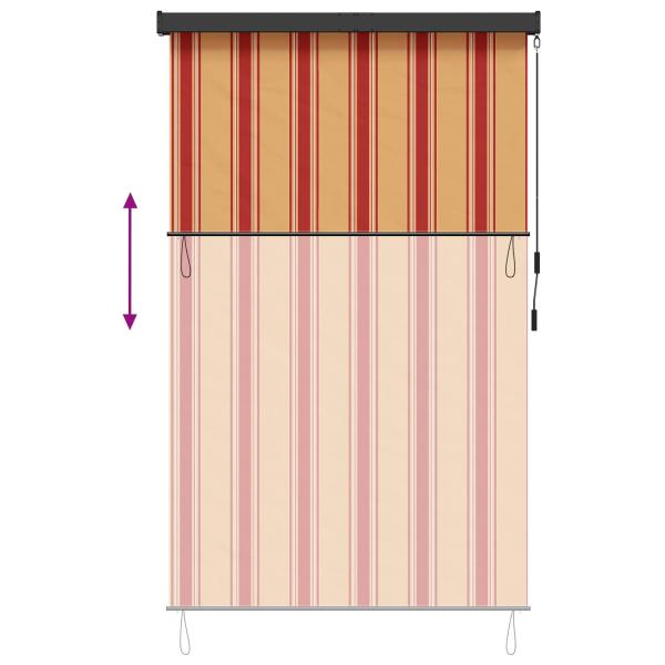 Rollo Mehrfarbig 100 x 250 cm Stoff und Aluminium