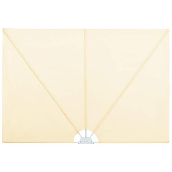 Faltbarer Terrassen-Seitenfächer Creme 240×160 cm