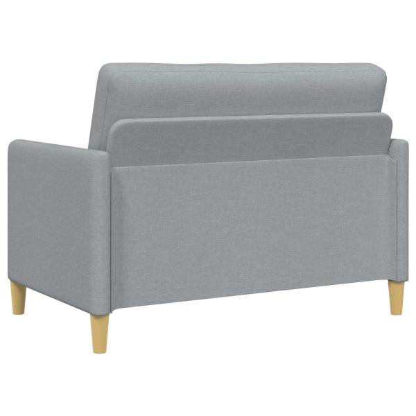 Sofa Set mit Stauraum 2 stk. Hellgrau Polyester