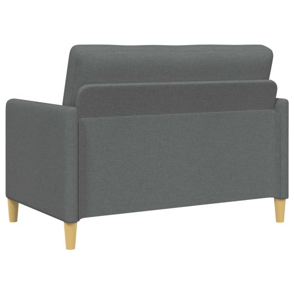 Sofa Set mit Stauraum 2 stk. Dunkelgrau Polyester