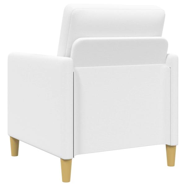 Sofa Set mit Stauraum 2 Stk. Weiß Polyester