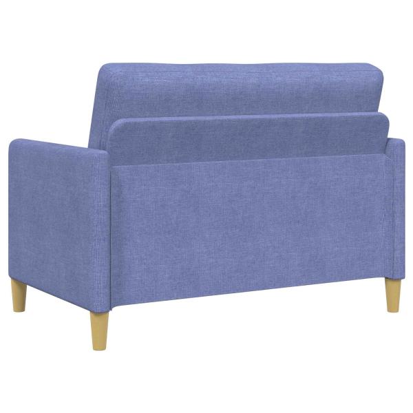 Sofa Set mit Stauraum 2 stk. Jeans blau Polyester