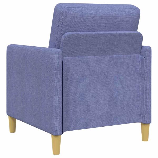 Sofa Set mit Stauraum 2 stk. Jeans blau Polyester