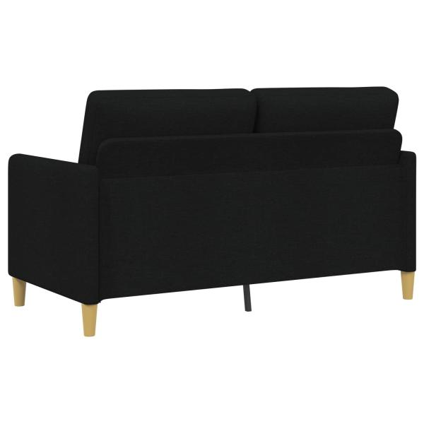 Sofa Set mit Stauraum 2 stk. Schwarz Polyester