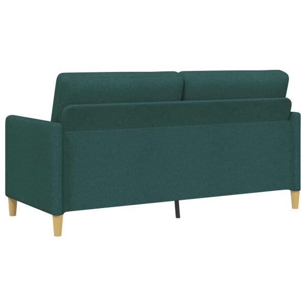 Sofa Set mit Stauraum 2 stk. Dunkelgrün Polyester